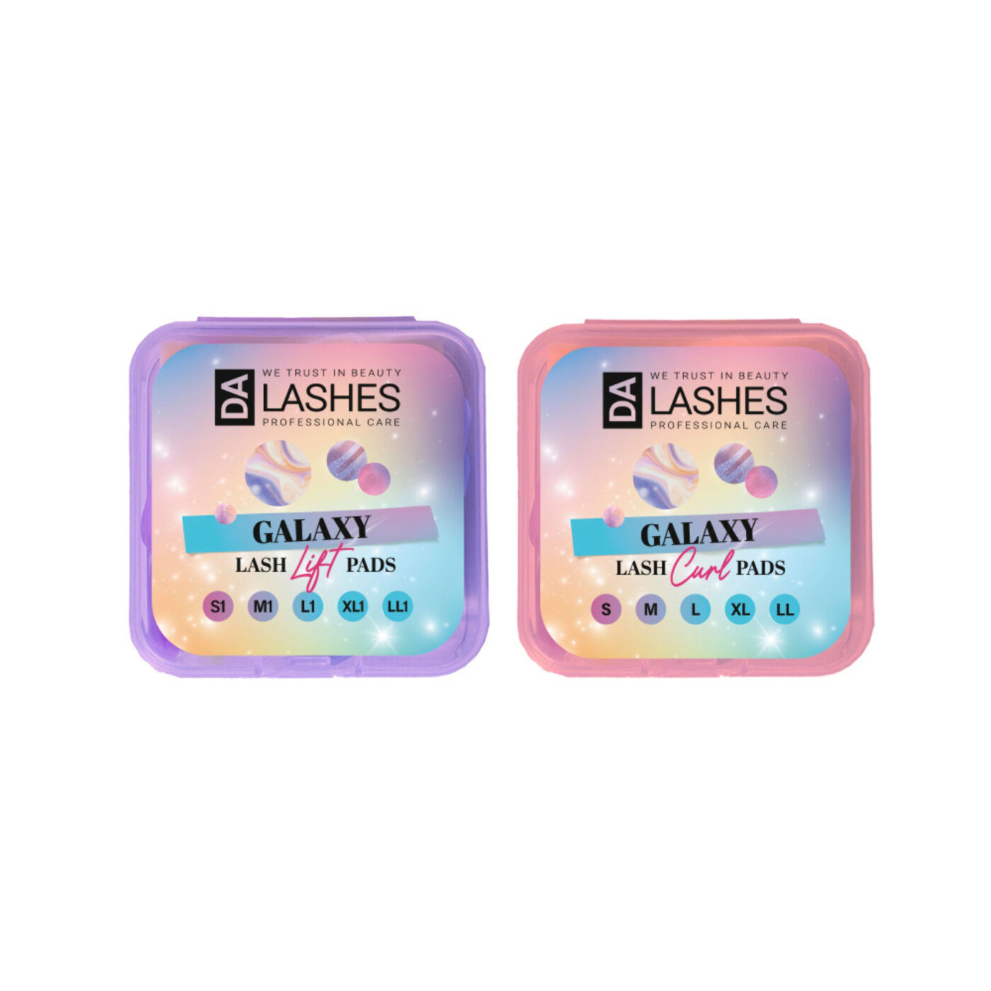 Набір валиків плоскі та круглі GALAXY Curl та Lift Da Lashes Набір валиків плоскі та круглі GALAXY Curl та Lift Da Lashes