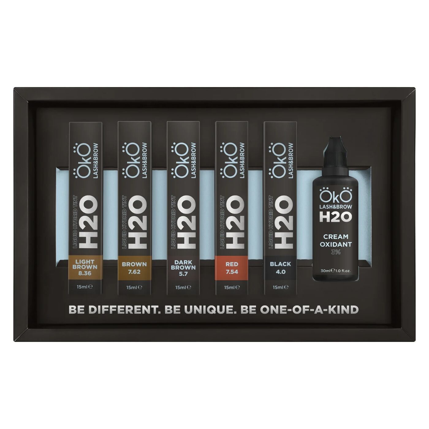 Набір фарби для брів та вій OKO Liquid Hybrid Tint H2O з окисником,OKO Набір фарби для брів та вій OKO Liquid Hybrid Tint H2O з окисником,OKO