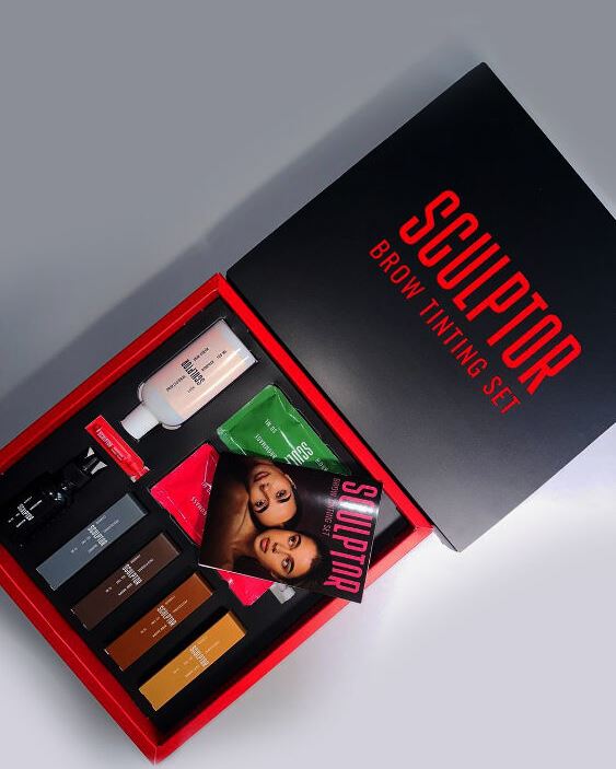 Набір для фарбування брів BROW TINTING SET SCULPTOR