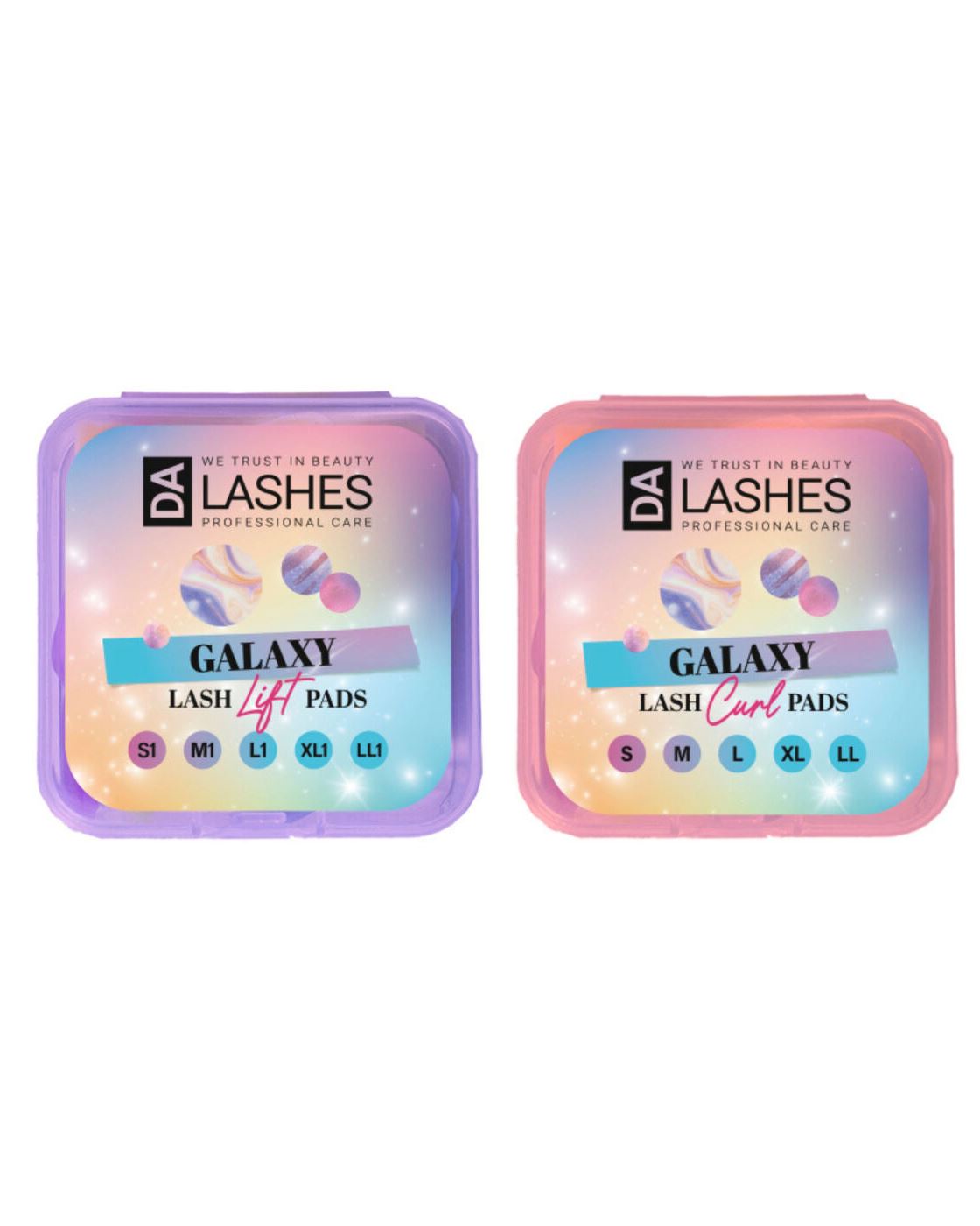 Набір валиків плоскі та круглі GALAXY Curl та Lift Da Lashes
