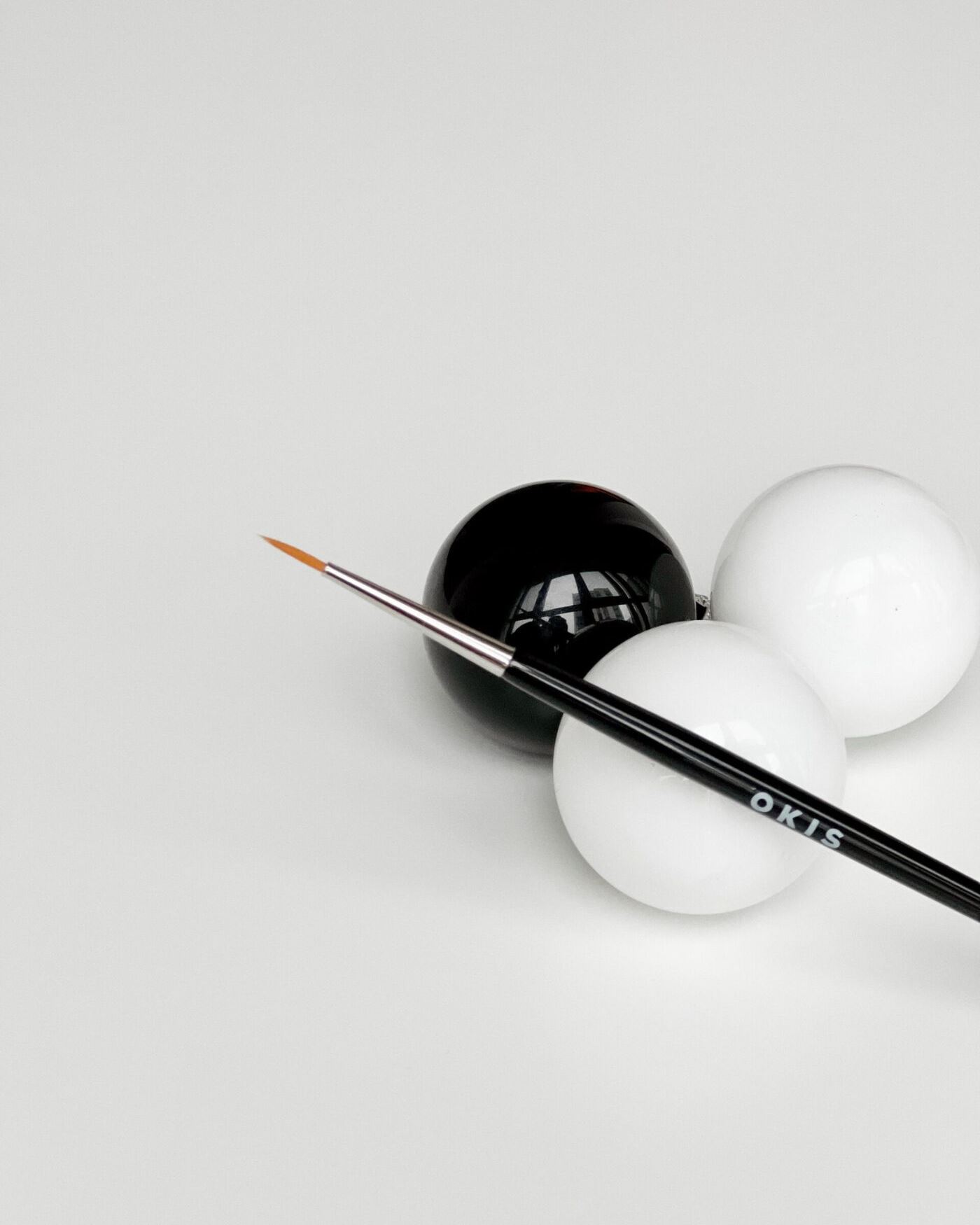 Пензель для фарби C1 black з нейлону OKIS BROW