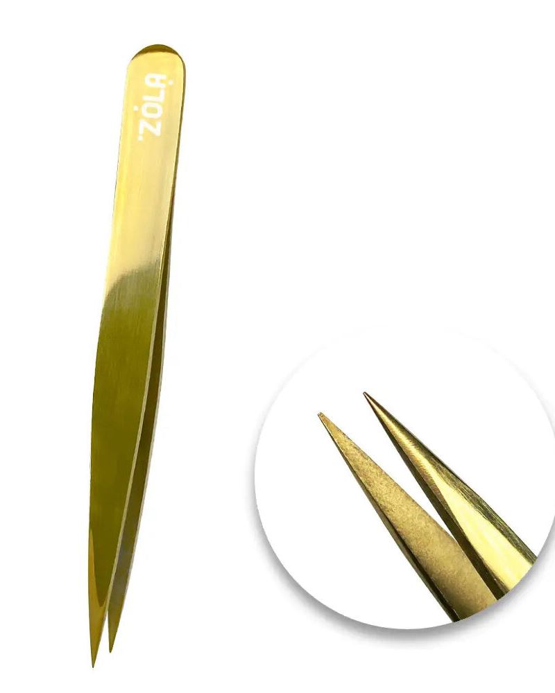 ZOLA Пінцет золотий точковий ZOLA Golden point tweezers