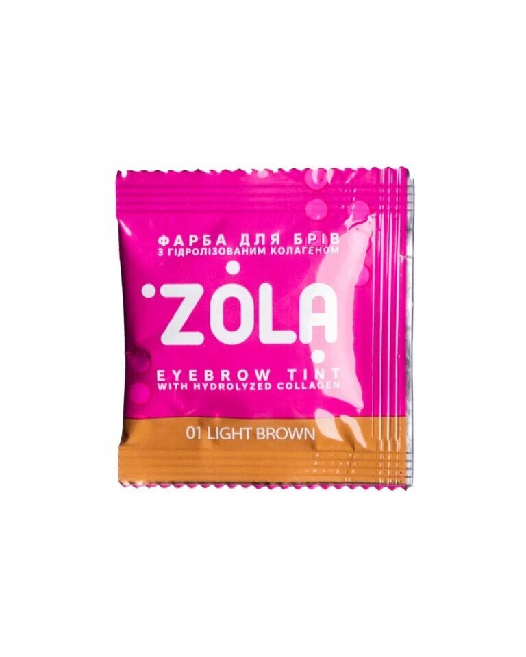 ZOLA Фарба для брів із колагеном в саше з окисником 5ml.