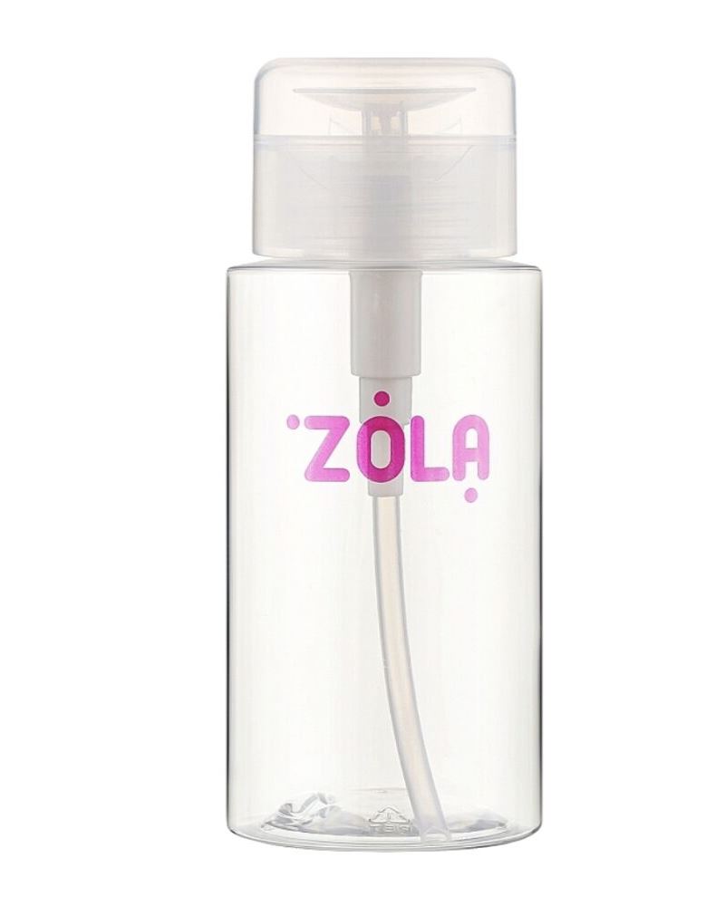 ZOLA Ємність пластикова для рідини з помпою-дозатором (Рожева) бутилочка з помпою