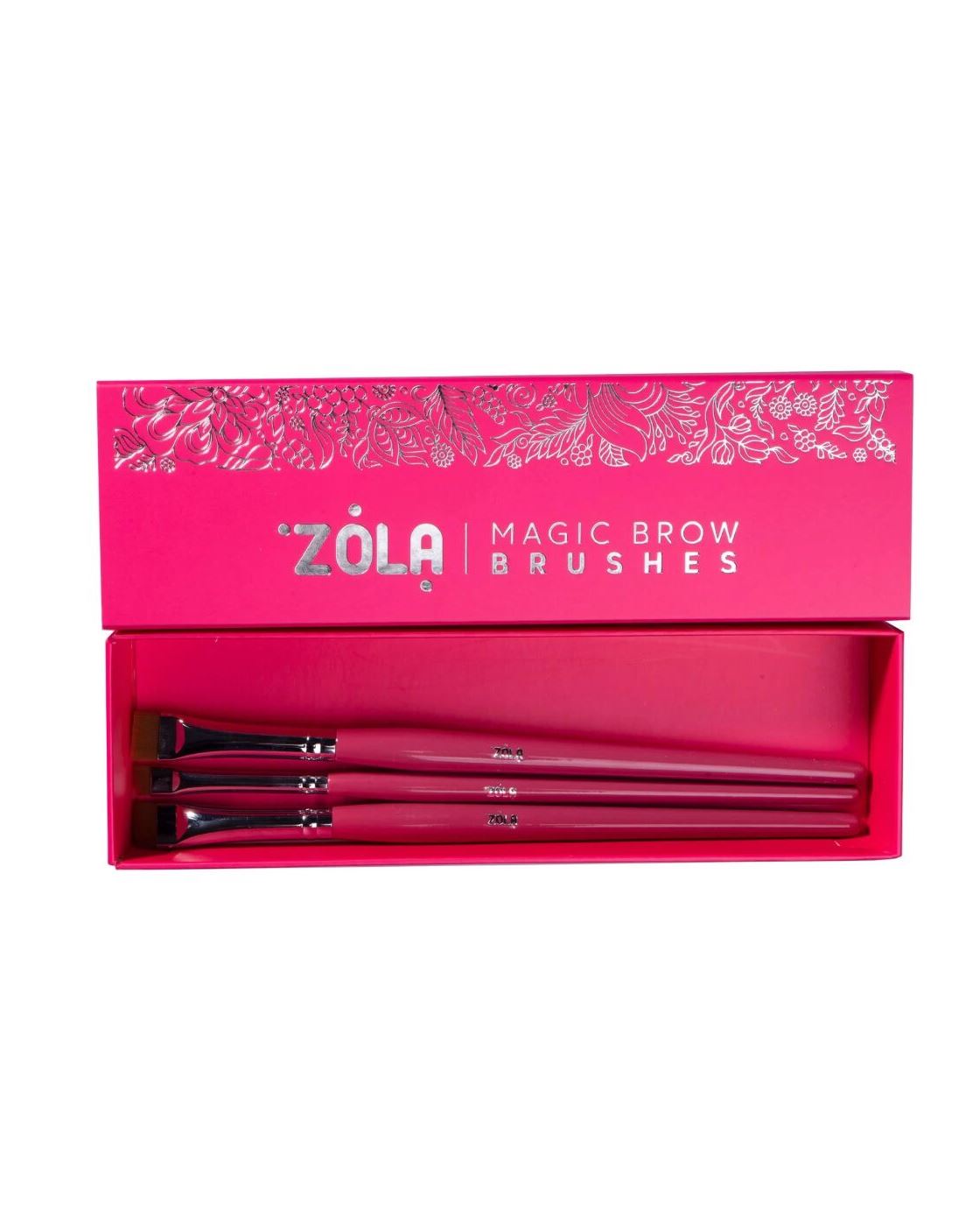 Набір пензлів для фарбування брів MAGIC BROW BRUSHES професійний ZOLA