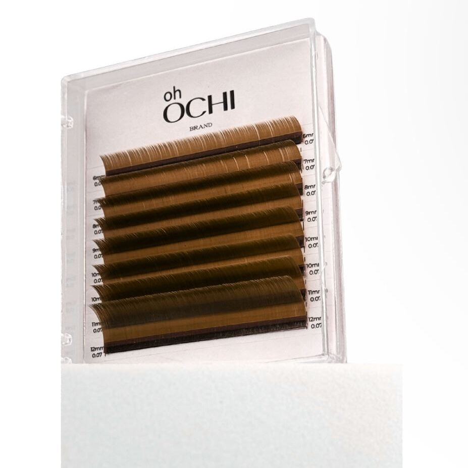 Oh OCHI, коричневі Pecan 8 ліній 0.05 товщина