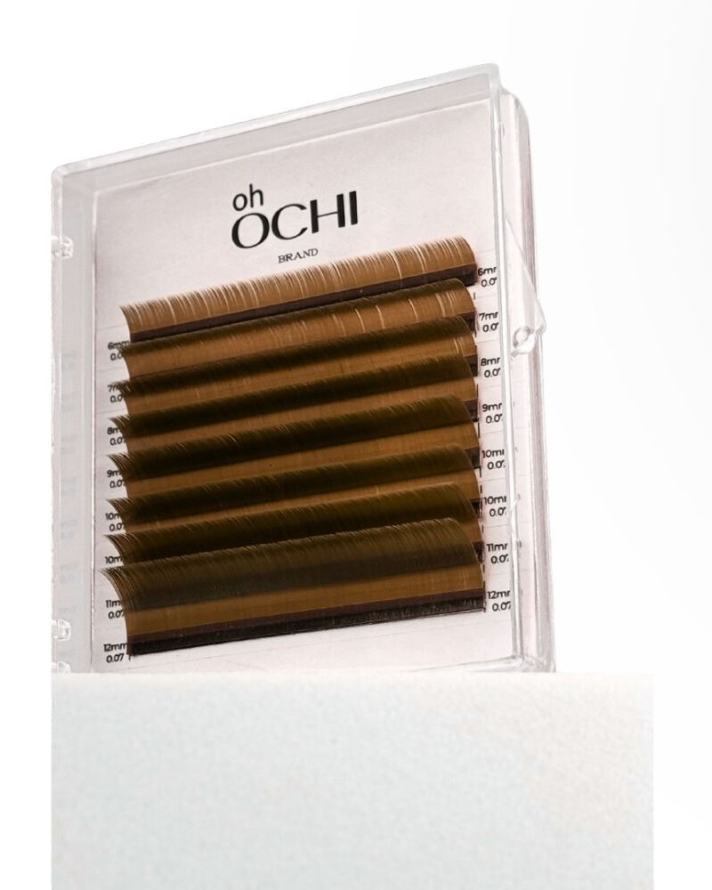 Oh OCHI, коричневі Pecan 8 ліній 0.05 товщина